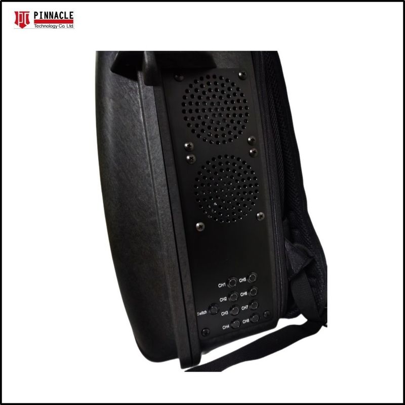 Πλήρη ζώνη VHF UHF τηλεχειριστήριο Manpack Mouthpack Jammer 2G 3G 4G 5G