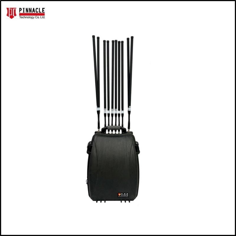 Πλήρη ζώνη VHF UHF τηλεχειριστήριο Manpack Mouthpack Jammer 2G 3G 4G 5G