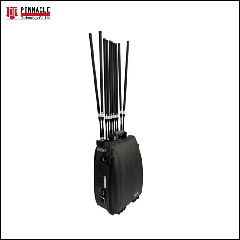Πλήρη ζώνη VHF UHF τηλεχειριστήριο Manpack Mouthpack Jammer 2G 3G 4G 5G