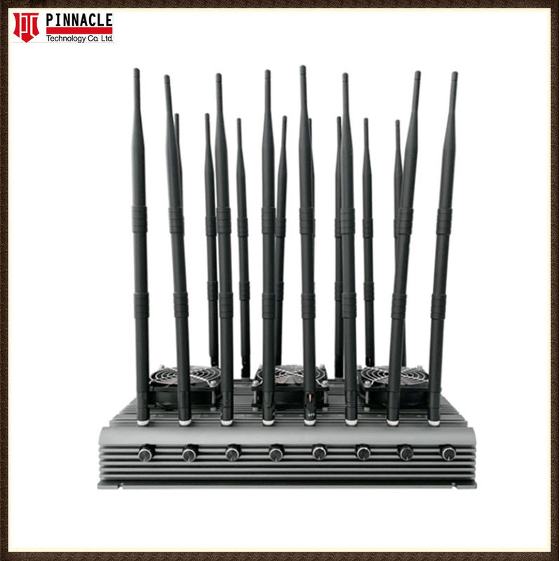 16 Αντένα WIFI Απομακρυσμένο Ελέγχου Lojack Jammer Απαγόρευση κινητών τηλεφώνων για το γραφείο 120W